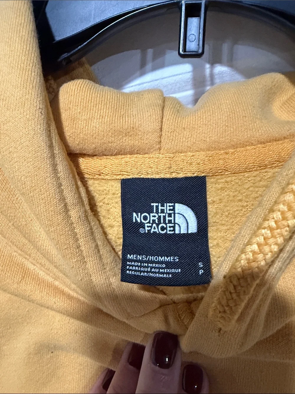 The North Face Men's Mustard Yellow Crewneck Hoodie